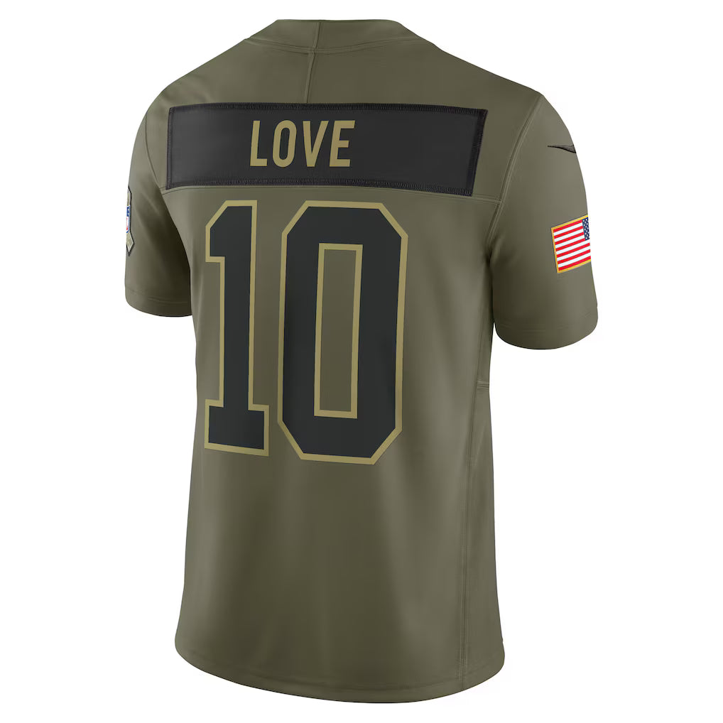 Camisa NFL Green Bay Packer Vapor F.U.S.E. Limited Jersey Salute To Service 2025