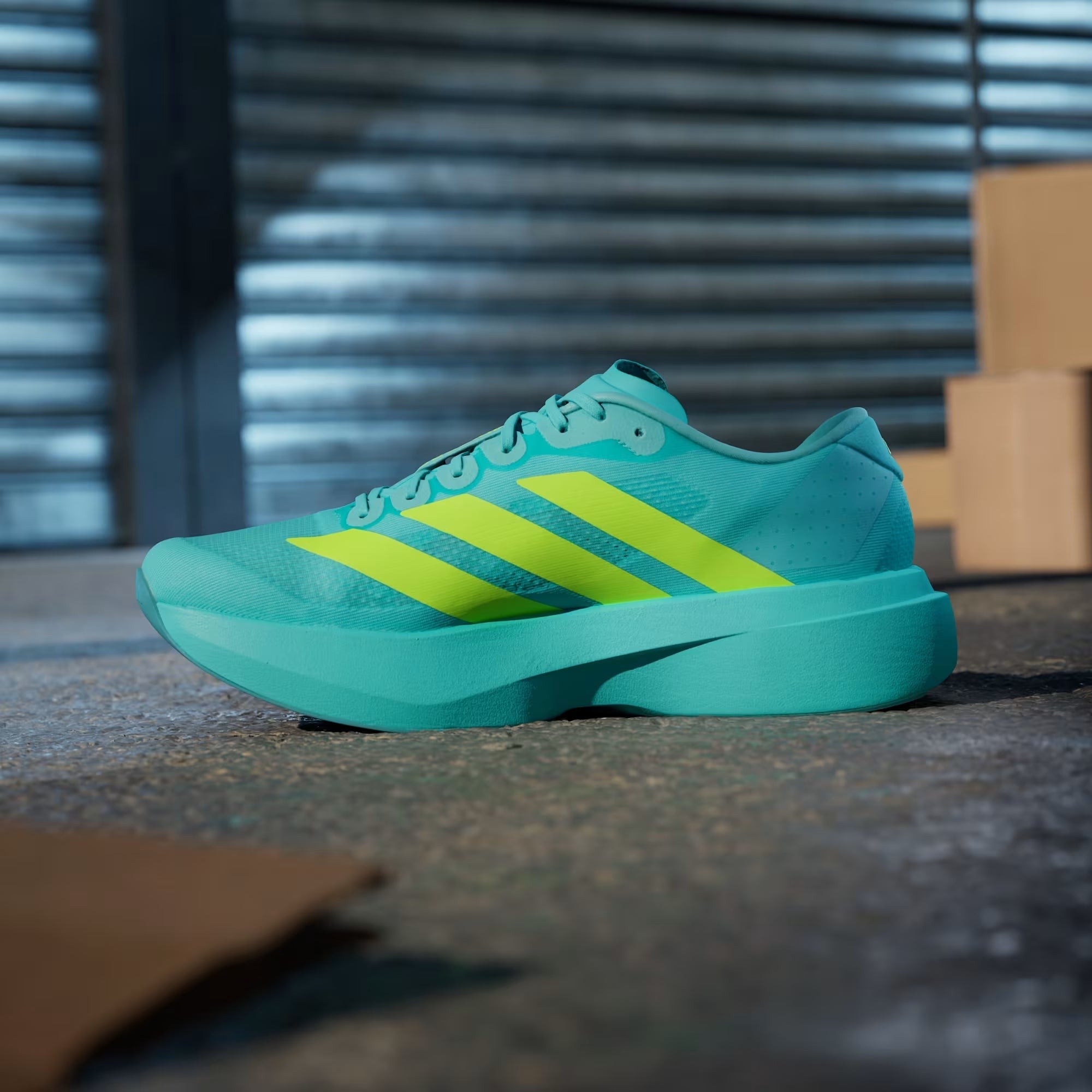 tenis adizero evo sl flash aqua lucid lemon