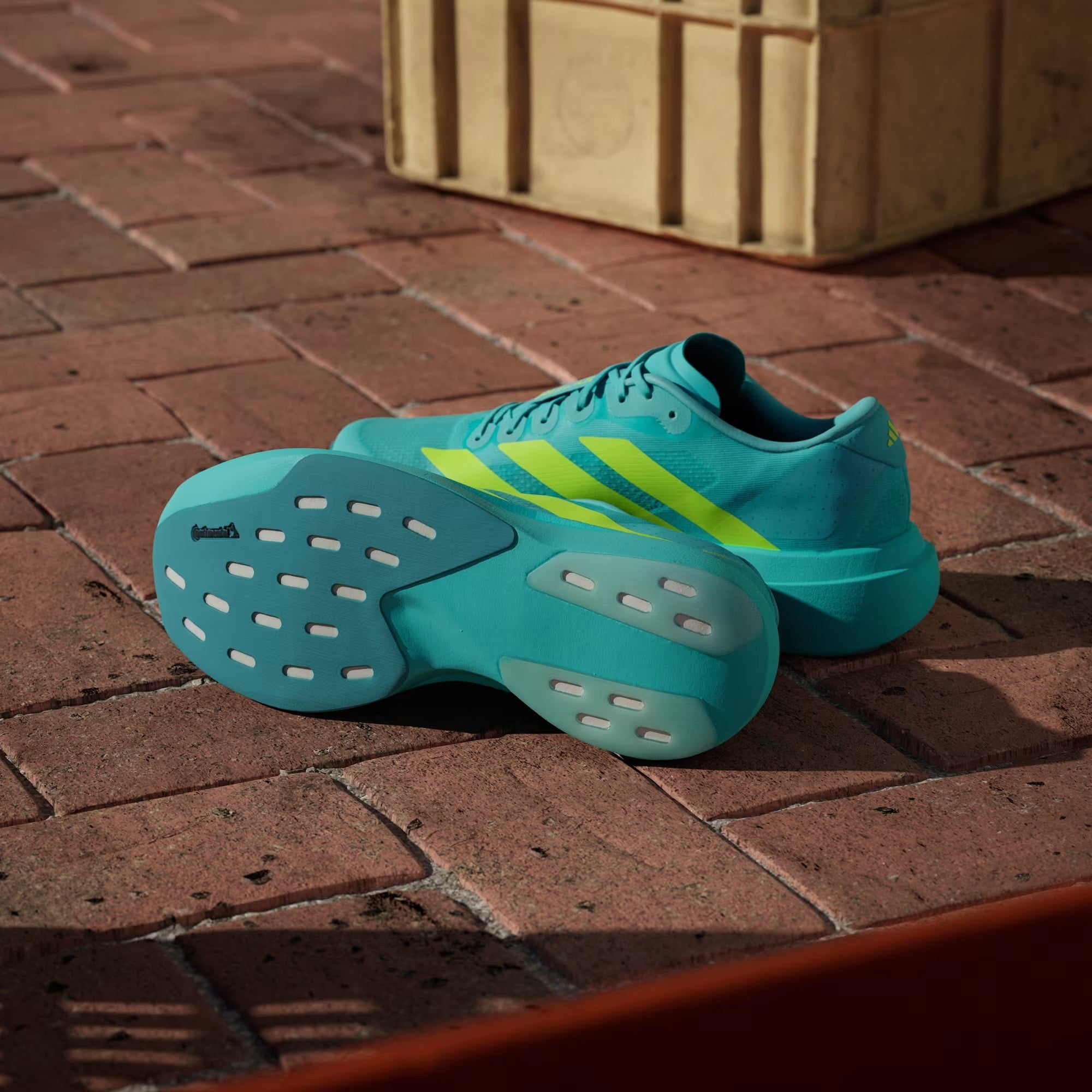tenis adizero evo sl flash aqua lucid lemon