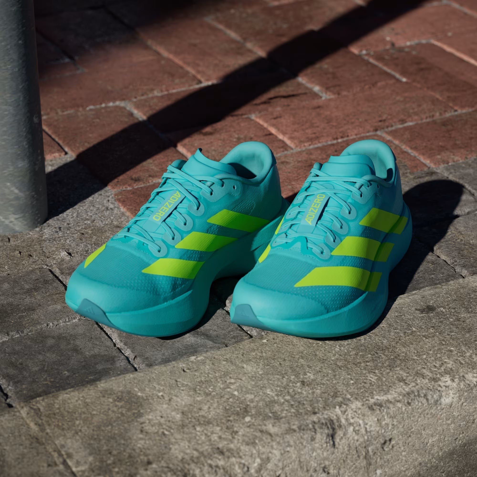 tenis adizero evo sl flash aqua lucid lemon