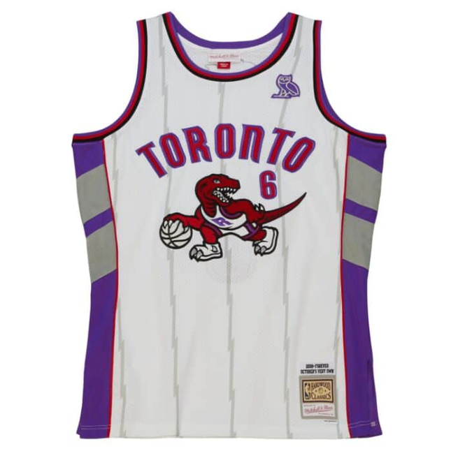 Regata Swingman Toronto Raptors OVO x Mitchell & Ness Branca - OGJERSEYSHOP