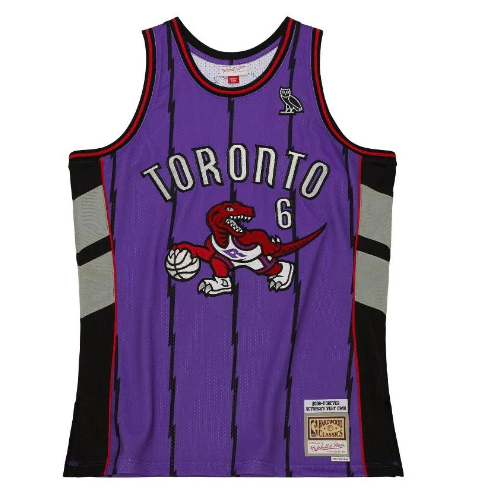 Regata Swingman Toronto Raptors OVO x Mitchell & Ness Roxa - OGJERSEYSHOP