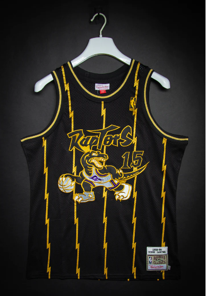 Regata Authentic Toronto Raptors Balck Gold Vince Carter 1998/99 - OGJERSEYSHOP