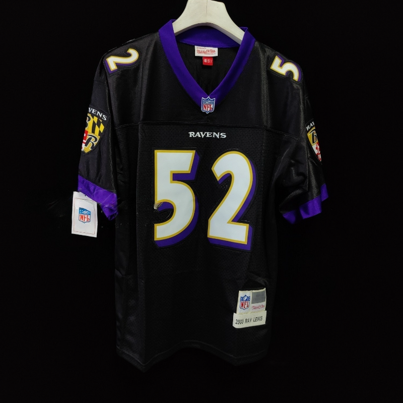 Jersey Baltimore Ravens Mitchell & Ness Throwback Preta