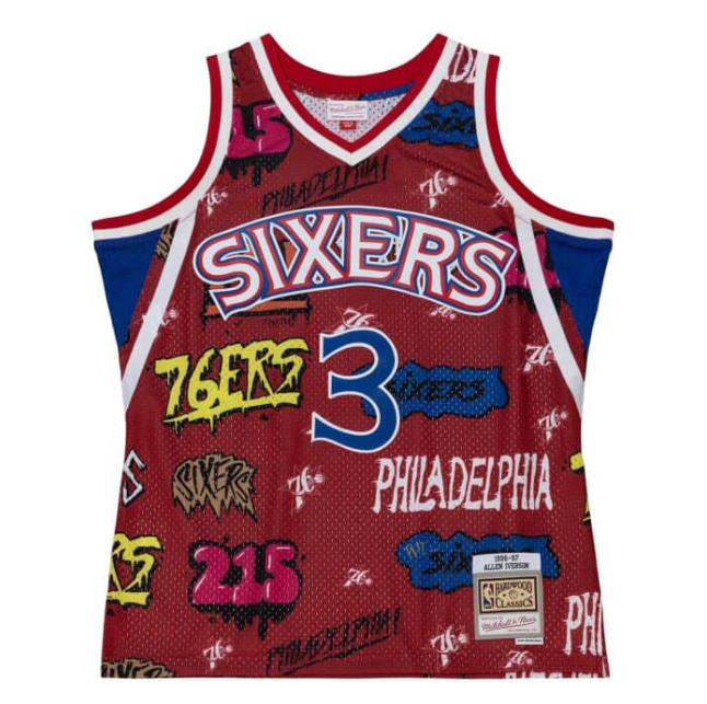 Regata Swingman Slap Sicker Philadelphia 76ers Mitchell & Ness 1996/97 - OGJERSEYSHOP