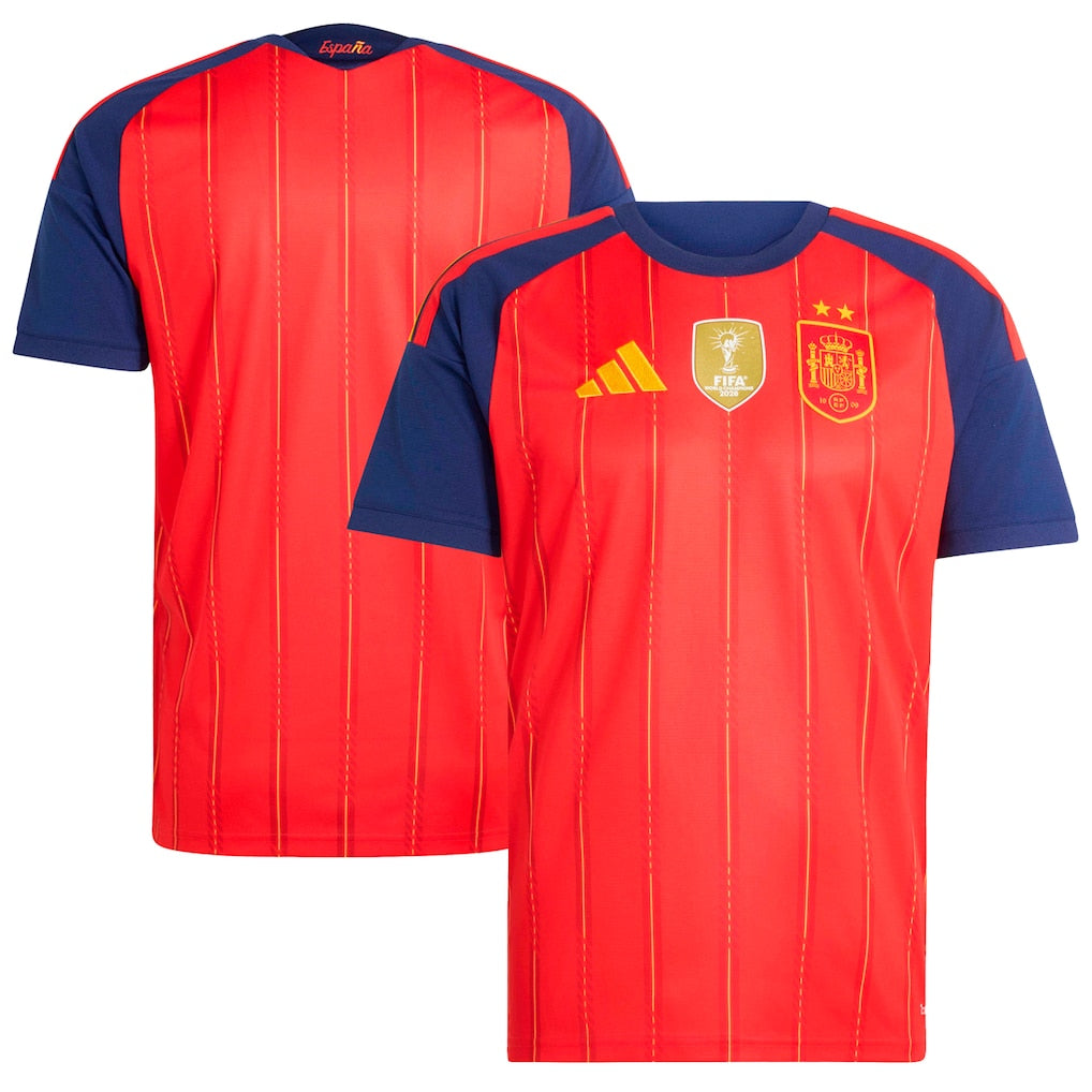 Jersey Seleção Espanha 2026 CAMPEÃ Torcedor Masculina - Vermelha