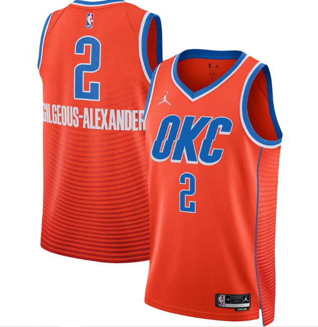 Regata Oklahoma City Thunder Statement Edition - OGJERSEYSHOP