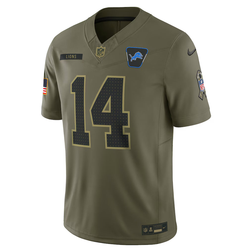 Camisa NFL Detroit Lions Vapor F.U.S.E. Limited Jersey Salute To Service 2025