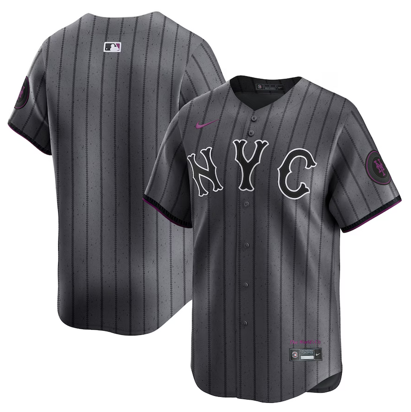 Jersey New York Mets City Connect 2024 Grafite