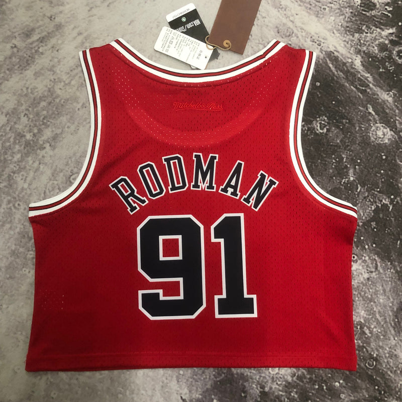 Regata Cropped Rodman Chicago Bulls Mitchell & Ness Hardwood Classics - OGJERSEYSHOP