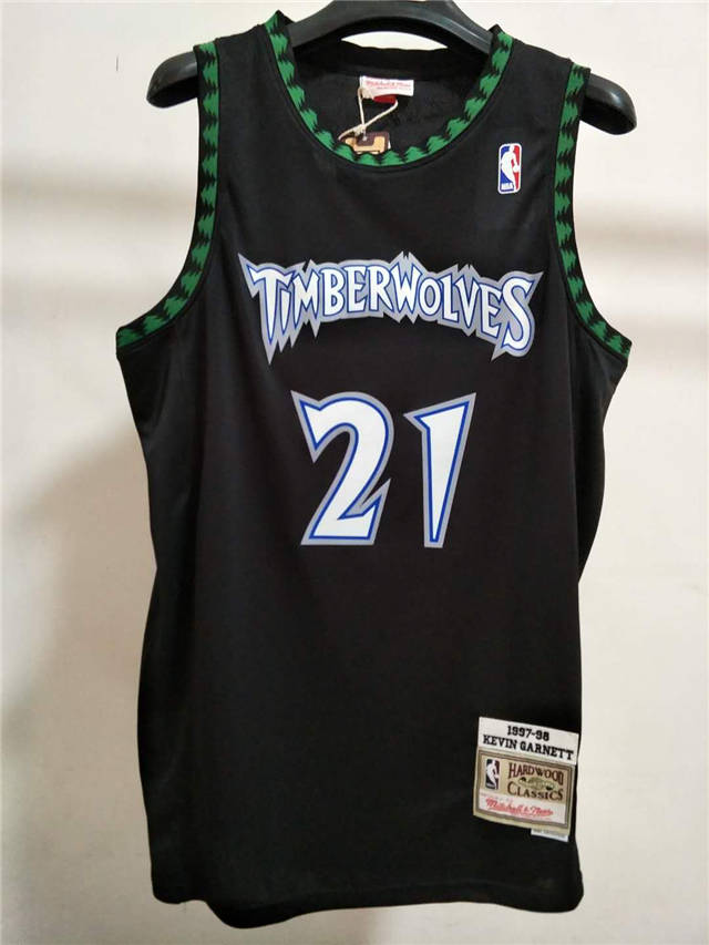 Regata Swingman Minnesota Timberwolves Mitchell & Ness Branca Hardwood Classics 1997/98 - OGJERSEYSHOP