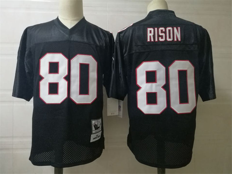 Jersey Atlanta Falcons Mitchell & Ness Throwback Preta - OGJERSEYSHOP