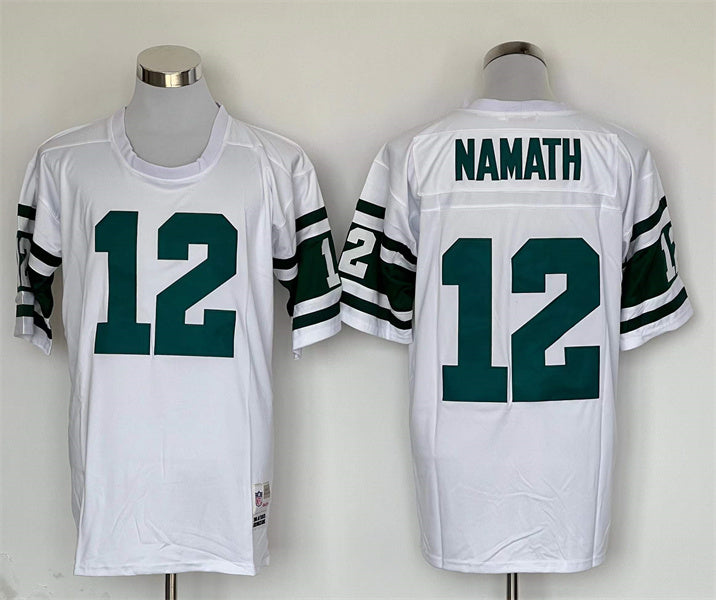 Jersey New York Jets Mitchell & Ness Throwback Branca - OGJERSEYSHOP