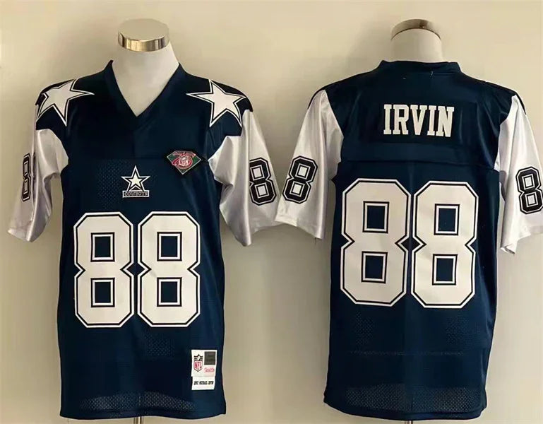Jersey Dallas Cowboys Mitchell & Ness Throwback Azul - OGJERSEYSHOP