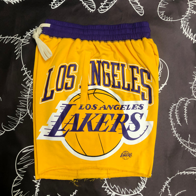 Short Casual Los Angeles Lakers Amarelo - OGJERSEYSHOP