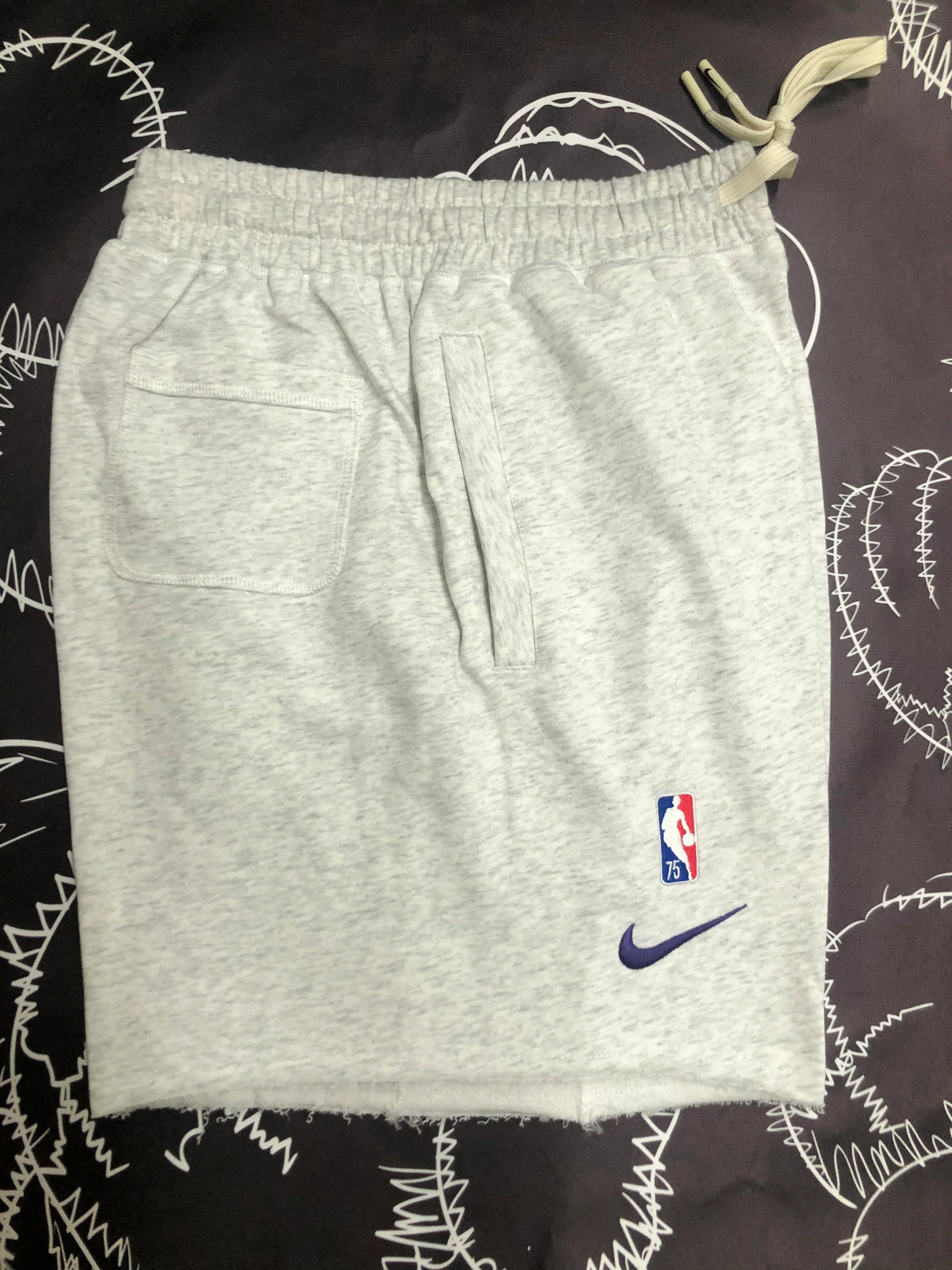 Short Casual Los Angeles Lakers Cinza - OGJERSEYSHOP