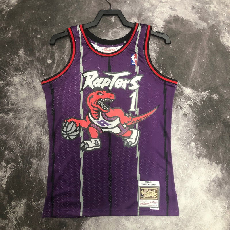 Regata Swingman Toronto Raptors Mitchell & Ness Hardwood Classics 1998/99 Roxa - OGJERSEYSHOP