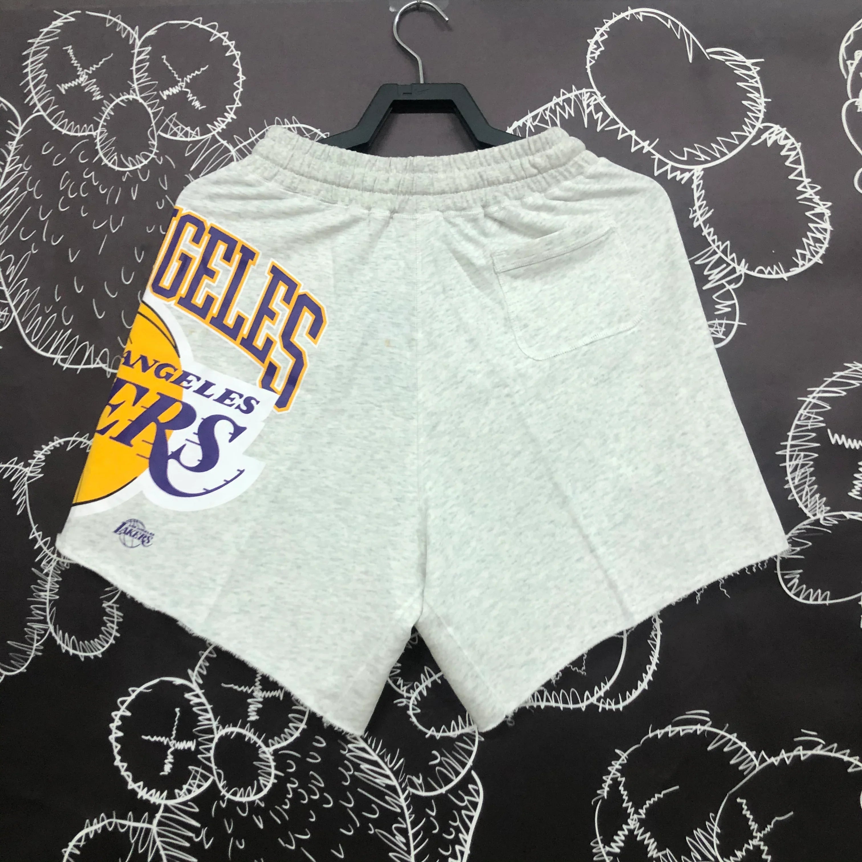 Short Casual Los Angeles Lakers Cinza - OGJERSEYSHOP