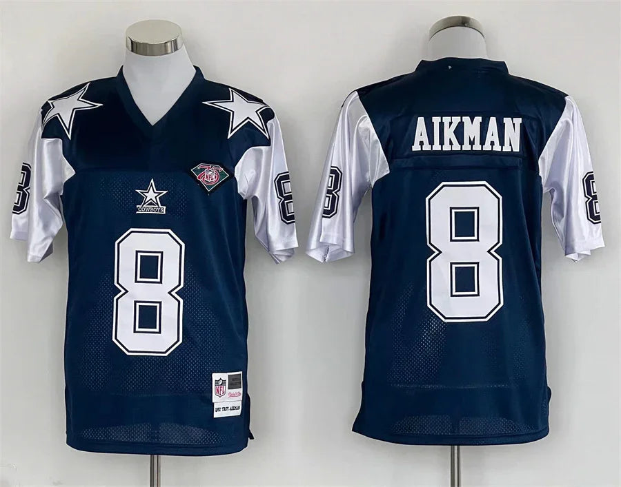 Jersey Dallas Cowboys Mitchell & Ness Throwback Azul - OGJERSEYSHOP