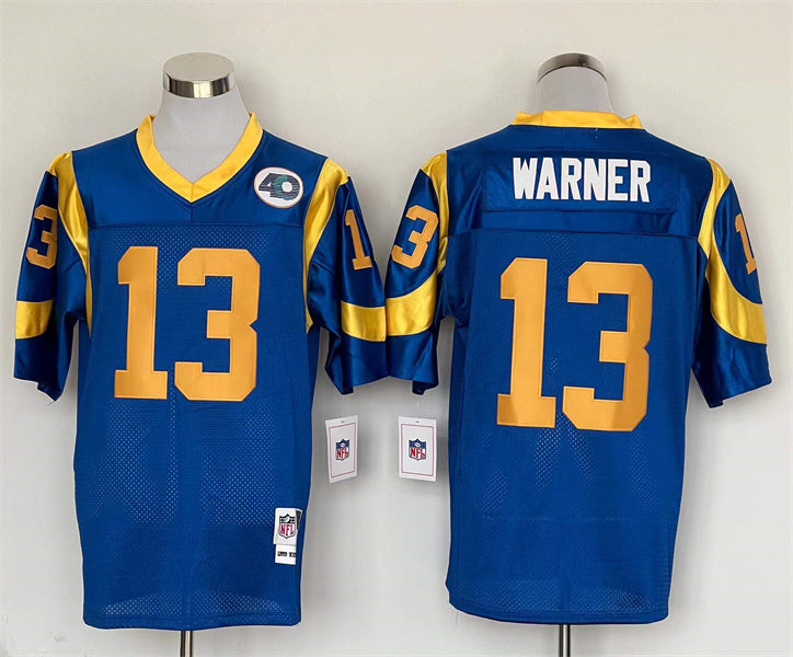 Jersey Los Angeles Rams Mitchell & Ness Throwback Azul - OGJERSEYSHOP