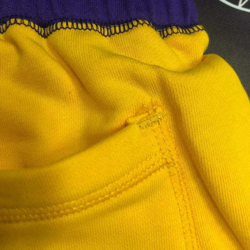 Short Casual Los Angeles Lakers Amarelo - OGJERSEYSHOP