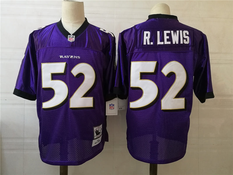 Jersey Baltimore Ravens Mitchell & Ness Throwback Roxa - OGJERSEYSHOP