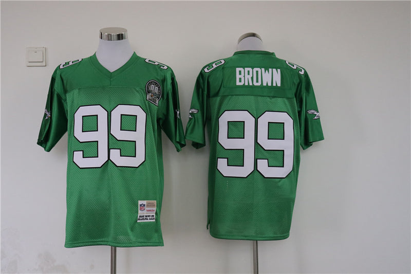 Jersey Philadelphia Eagles Mitchell & Ness Throwback Verde - OGJERSEYSHOP