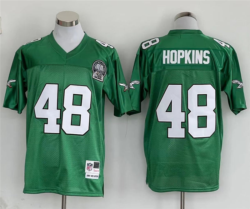 Jersey Philadelphia Eagles Mitchell & Ness Throwback Verde - OGJERSEYSHOP