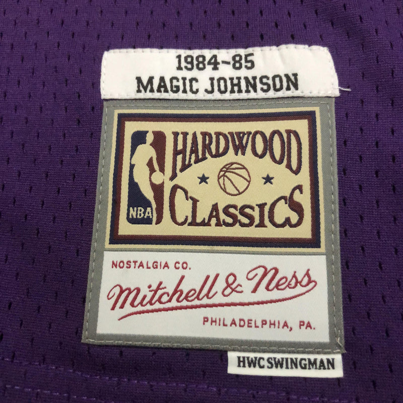 Regata Swingman Los Angeles Lakers Mitchell & Ness Roxa Hardwood Classics 1984/85 - OGJERSEYSHOP