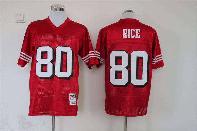 Jersey San Francisco 49ers Mitchell & Ness Throwback Vermelha/Preta - OGJERSEYSHOP