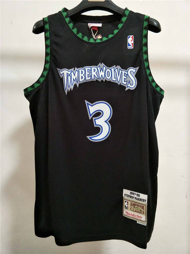 Regata Swingman Minnesota Timberwolves Mitchell & Ness Branca Hardwood Classics 1997/98 - OGJERSEYSHOP