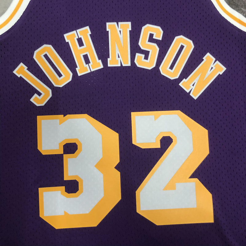 Regata Swingman Los Angeles Lakers Mitchell & Ness Roxa Hardwood Classics 1984/85 - OGJERSEYSHOP