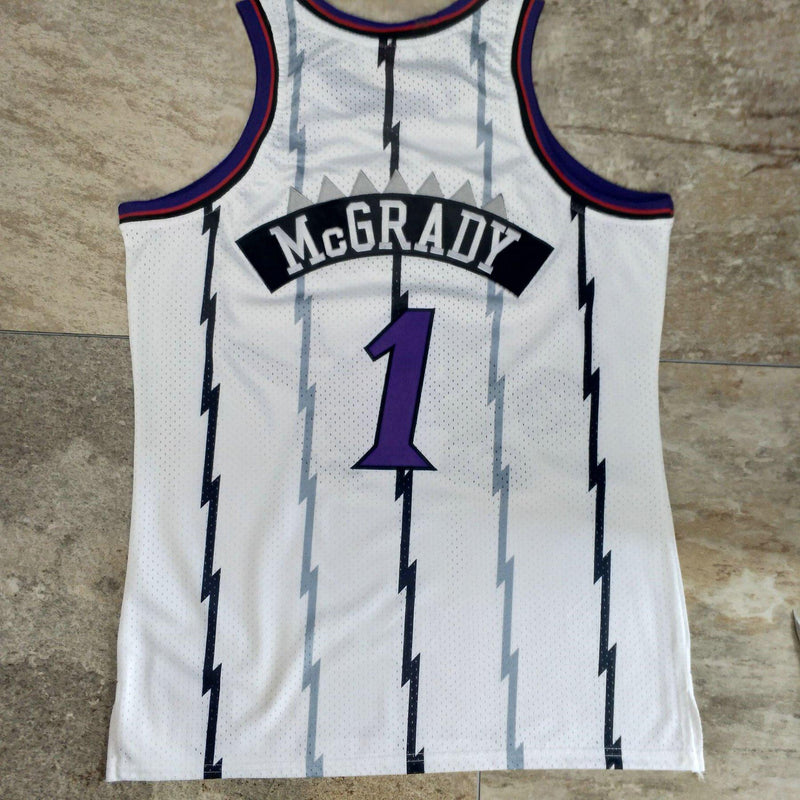 Regata Authentic Toronto Raptors Mitchell & Ness Hardwood Classics Branca 1998-99 - OGJERSEYSHOP