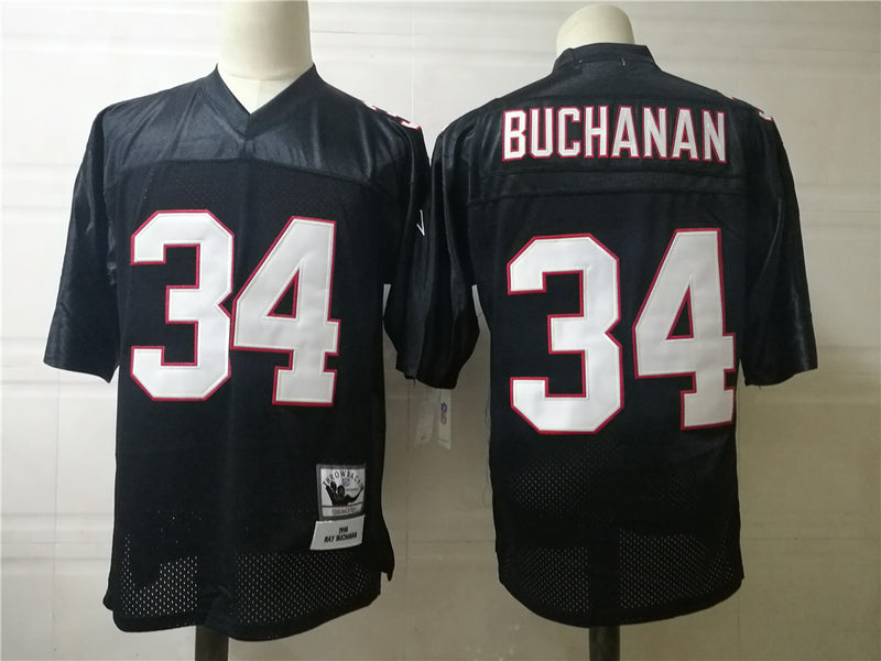 Jersey Atlanta Falcons Mitchell & Ness Throwback Preta - OGJERSEYSHOP