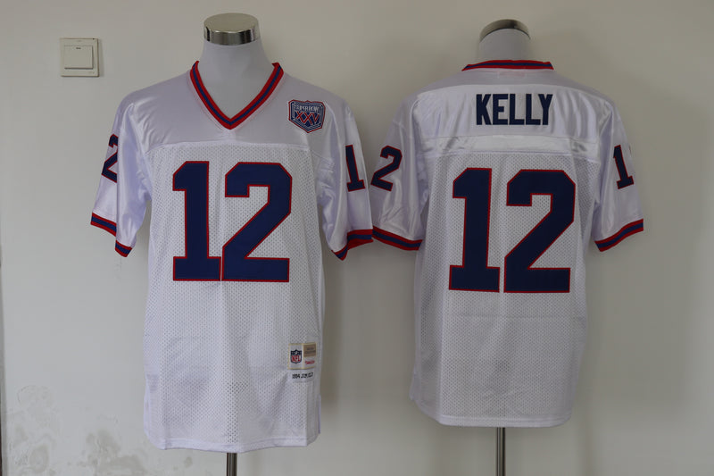 Jersey Buffalo Bills Mitchell & Ness Throwback Branca - OGJERSEYSHOP