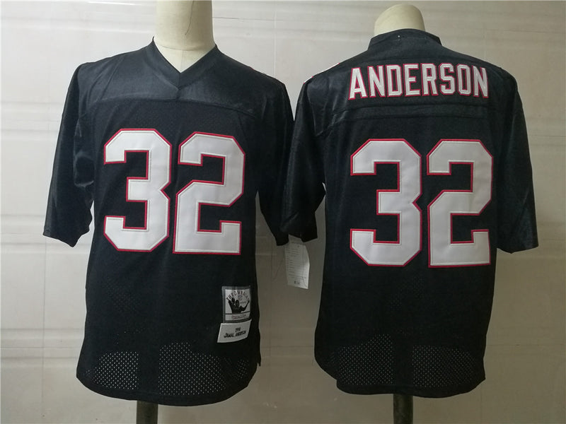 Jersey Atlanta Falcons Mitchell & Ness Throwback Preta - OGJERSEYSHOP