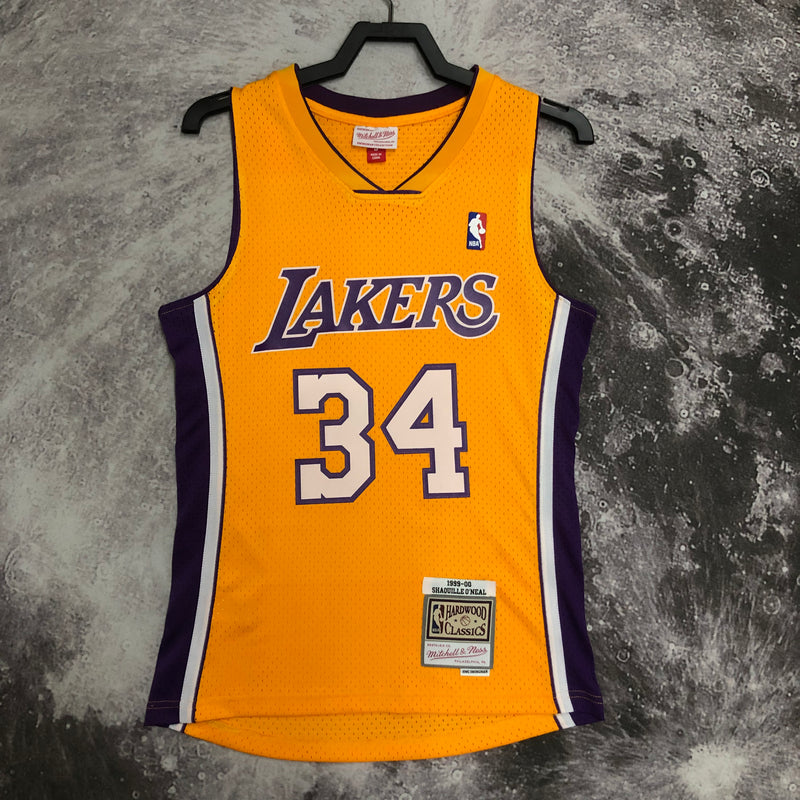 Regata Swingman Los Angeles Lakers Mitchell & Ness Amarela Hardwood Classics 1999/00 - OGJERSEYSHOP