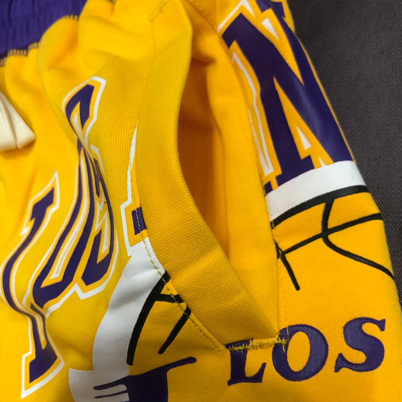 Short Casual Los Angeles Lakers Amarelo - OGJERSEYSHOP