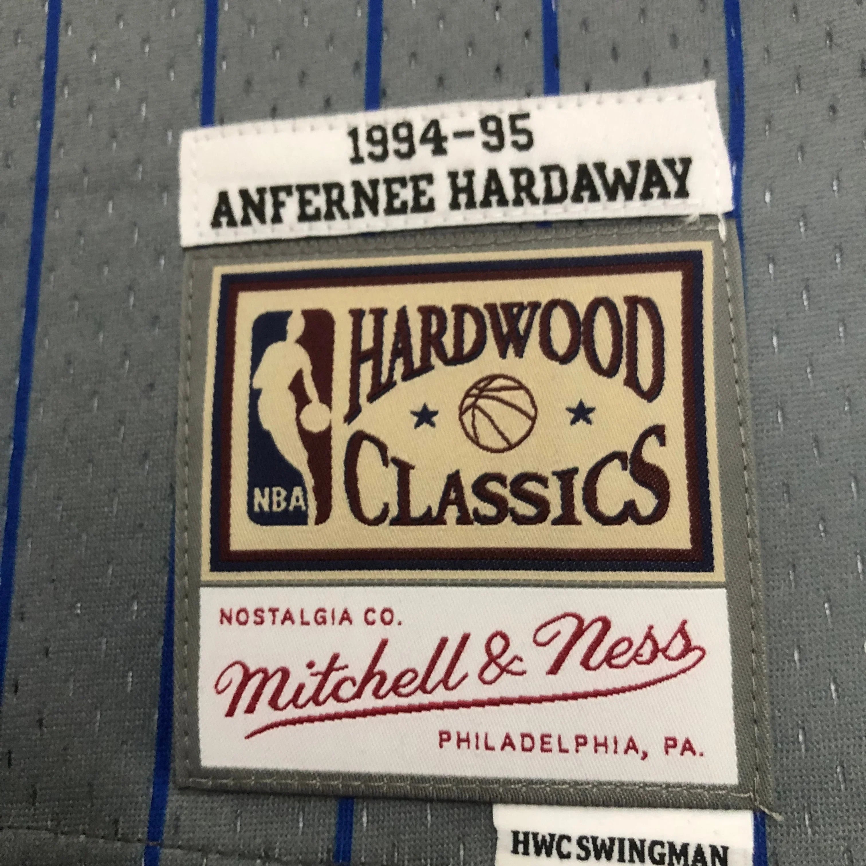 Regata Swingman Orlando Magic Mitchell & Ness Cinza Hardwood Classics 1994/95 - OGJERSEYSHOP
