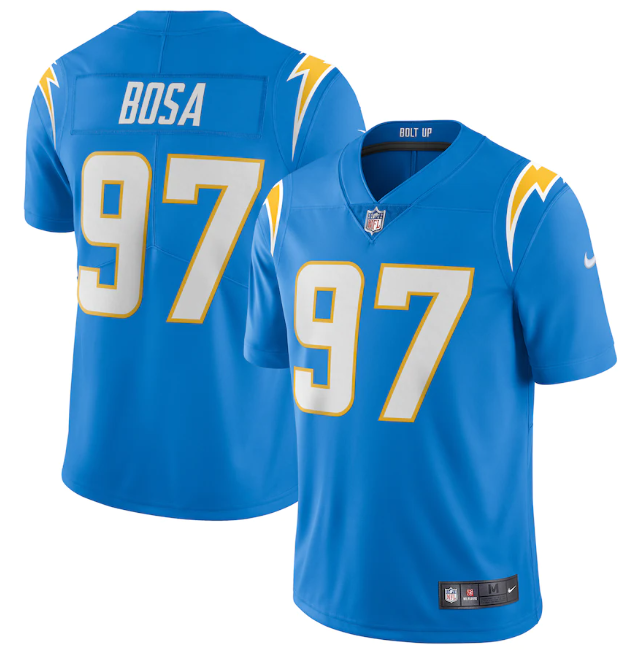 Jersey Los Angeles Chargers Vapor Limited Azul Claro - OGJERSEYSHOP