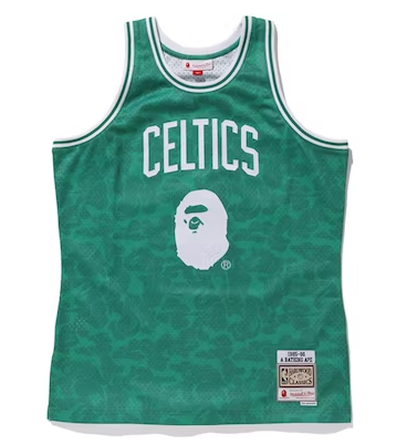 Regata Swingman BAPE X Boston Celtics Mitchell & Ness Hardwood Classics 1985/86 - OGJERSEYSHOP