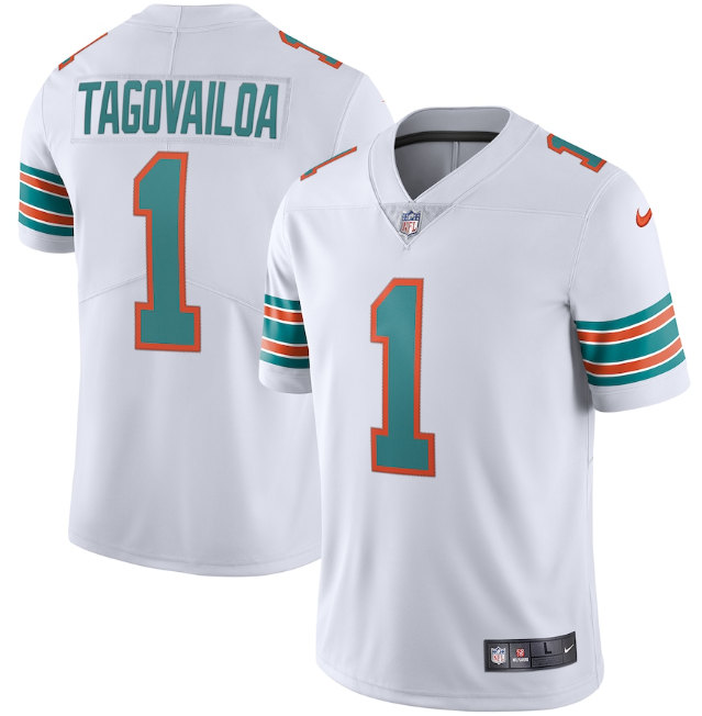 Jersey Miami Dolphins Vapor Limited Branca - OGJERSEYSHOP