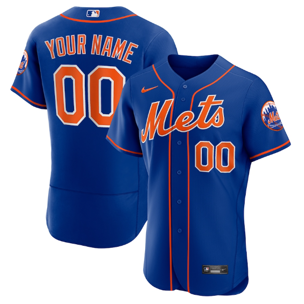 Jersey New York Mets Azul Authentic - OGJERSEYSHOP