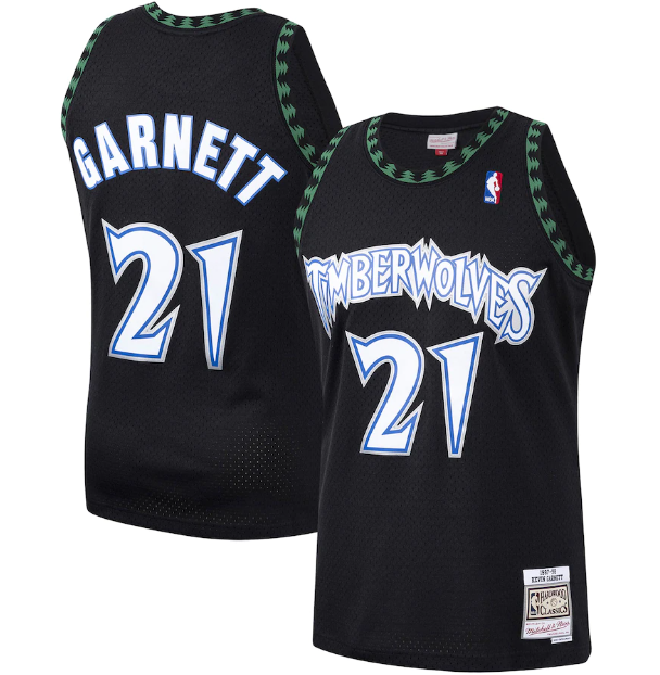 Regata Swingman Minnesota Timberwolves Mitchell & Ness Branca Hardwood Classics 1997/98 - OGJERSEYSHOP