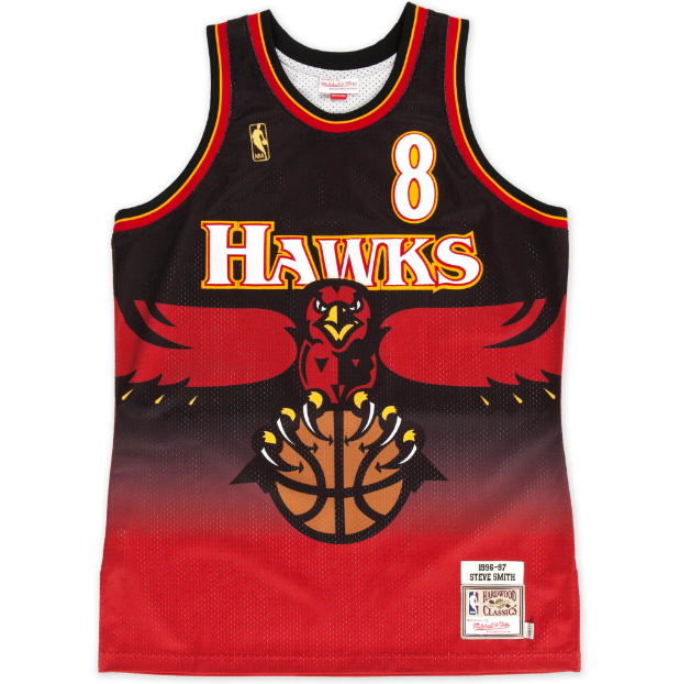 Regata Authentic Atlanta Hawks Mitchell & Ness Hardwood Classics 1996/97 - OGJERSEYSHOP