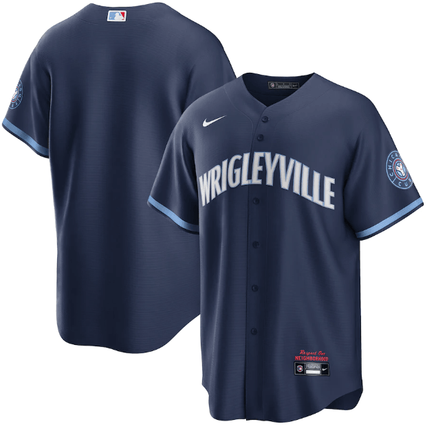 Jersey Chicago Cubs Azul Marinho Torcedor - OGJERSEYSHOP