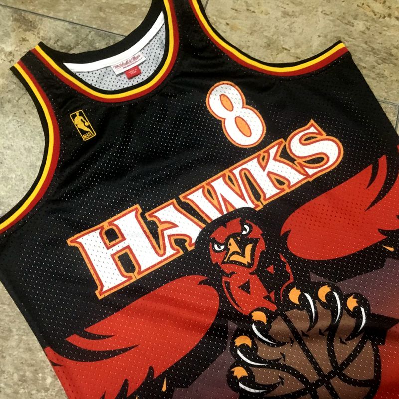 Regata Authentic Atlanta Hawks Mitchell & Ness Hardwood Classics 1996/97 - OGJERSEYSHOP