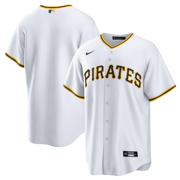 Jersey Pittsburgh Pirates Branca Torcedor - OGJERSEYSHOP