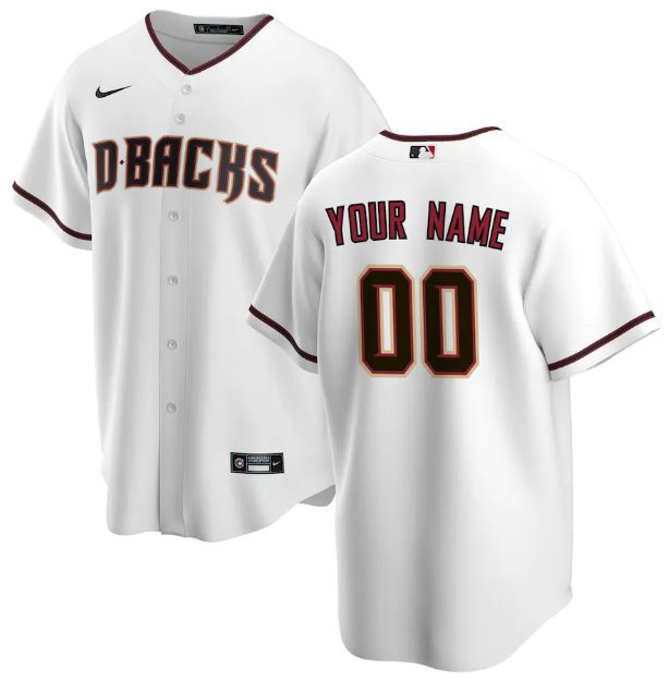 Jersey Arizona Diamondbacks Branca Torcedor - OGJERSEYSHOP