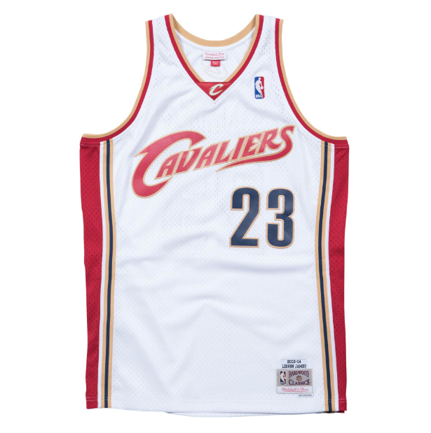 Regata Swingman Cleveland Cavaliers Mitchell & Ness Branca Hardwood Classics 2003/04 - OGJERSEYSHOP